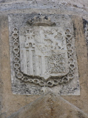 The Spanish royal crest from the old city wall