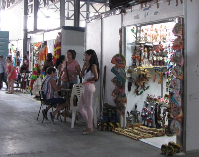 Inside the large San Jose Central Market