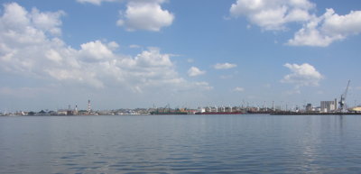 The harbor outside the public market