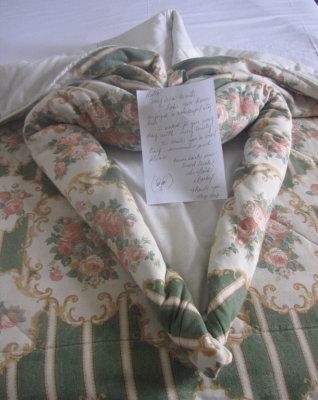 Note from our housekeeper