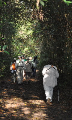 Our survey group on the trail near Soplillar, Cuba