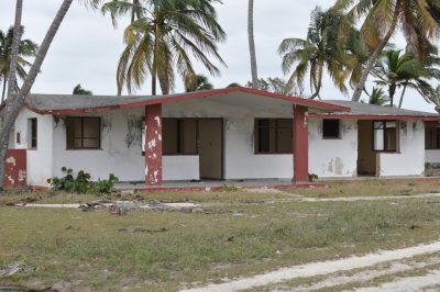 One of the vacated and dilapidated buildings on the Hotel Playa Giron property