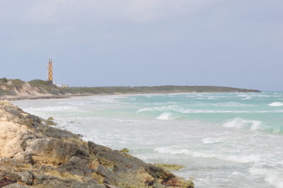 Lighthouse on Cayo Paredon Grande, Cuba