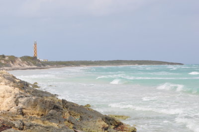 Lighthouse on Cayo Paredon Grande, Cuba