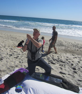 On Sunday afternoon, we all went to the beach.