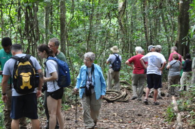 Some of our group
walking the grounds at Asa Wright Nature Center
Trinidad