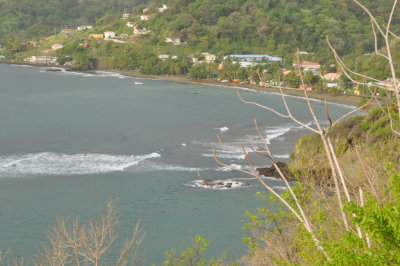 A view of the bay from the bluff above the Inn