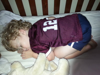 Max played hard and napped hard.