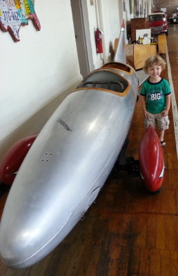 Max liked the rocket car.