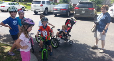 Waiting for the fire truck