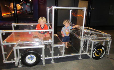 Pierce and Max at the science museum.