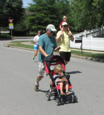 Grandma and Max try to keep up.