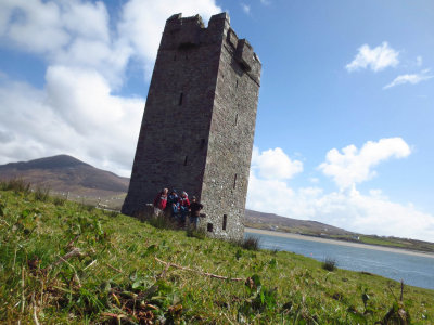 Granuaile's Tower Castle - Achill Island, Co. Mayo  in Ireland.