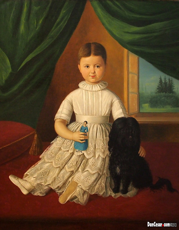 Portrait of a Little Girl, 1852-1856, Vjekoslav Karas, 1821-1858