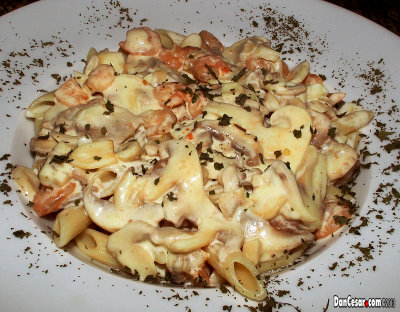 Mushroom & Shrimp Pasta