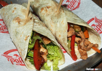 Chicken Wraps from Pappa's Bar