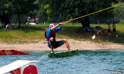 Cable Wakeboarding in Lake Jarun