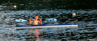 Rowing in Lake Jarun