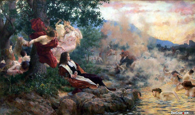 Gundulic Imagining Osman, 1894, Vlaho Bukovac, 1855-1922