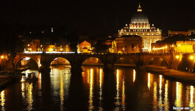 Tiber River towards the Vatican