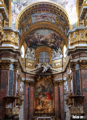 The church of Jesus and Mary (more correctly of the Holy Names of Jesus and Mary ) is a church of Baroque Rome, located in the c