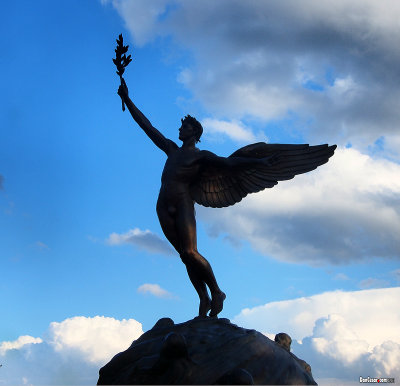 Sculpture by C. Adrian Pillars in Memorial Park