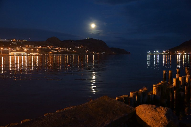 DSC06200 - Moon Rise over St. John's Harbour**WINNER**