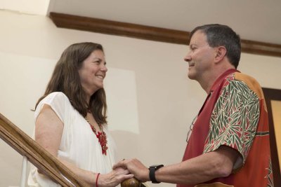 The couple renews their vows
