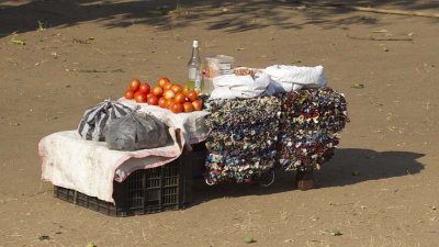 Items for sale by the road