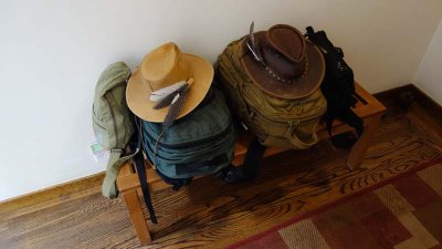 We packed light!