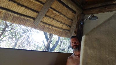 Indoor shower at Lagoon