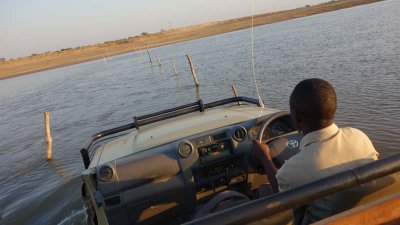 Crossing the mighty Luangwa