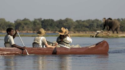 Canoeing the Kalange channel