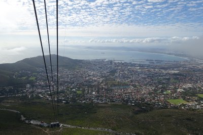 The view coming down was fabulous