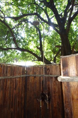 Chiawa's outdoor shower