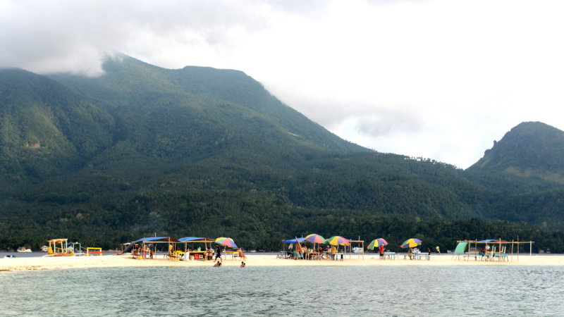 Mt Hibok-Hibok and Mt Vulcan from White Island     DSC_9002.JPG