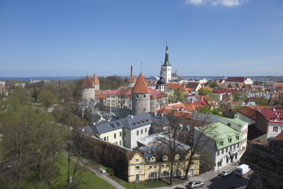 Tallinn from the top of the old town.