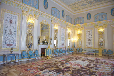Inside Catherine's Palace.