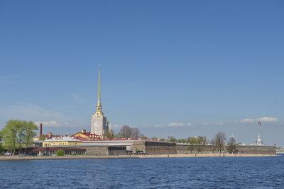 The Peter and Paul fortress on the Neva river.