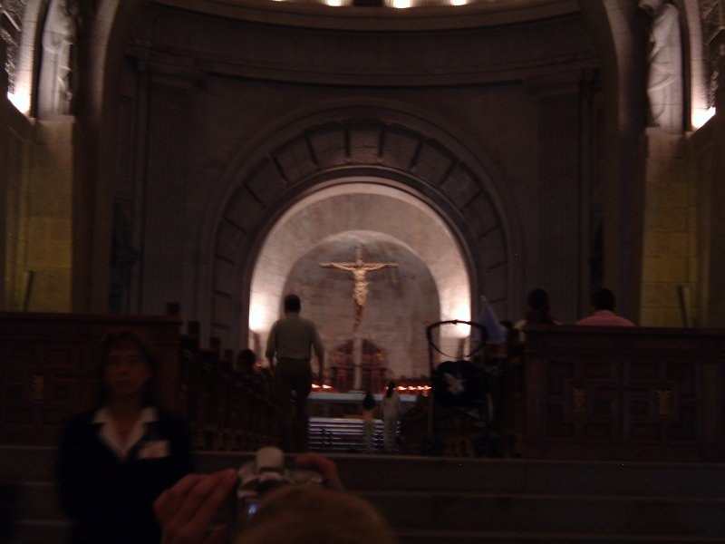 pictures of actual cathedral in the valley of the fallen
