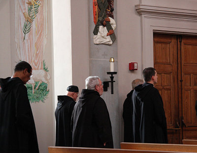 Monks at Evening Prayer