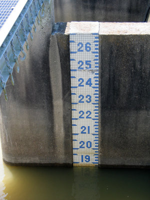 Spillway Gauge on May 2, 2015