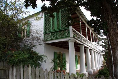 The Pitot House (built in 1799) in Louisiana's Colonial era)
