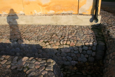shadow, stones and yellow