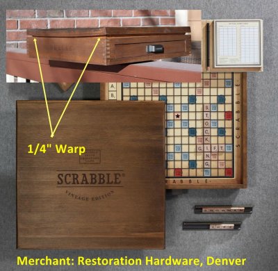 Restoration Hardware, Denver,  Deluxe Vintage PREMIER EDITION SCRABBLE