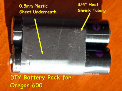 DIY Battery Pack for Oregon 600...Heat Shrink