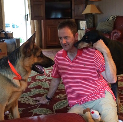 Moses (15 mos) wants to play with Shotzi