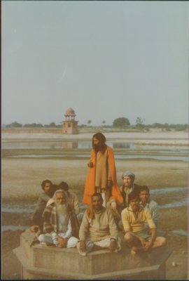 Noor and sadhus at Agra