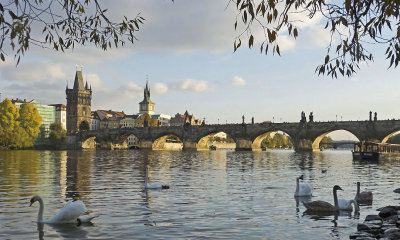 Prague Views and Vltava River