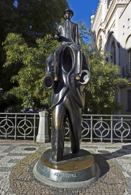 Franz Kafka Statue--Jewish Quarter (Josefov)1060964
